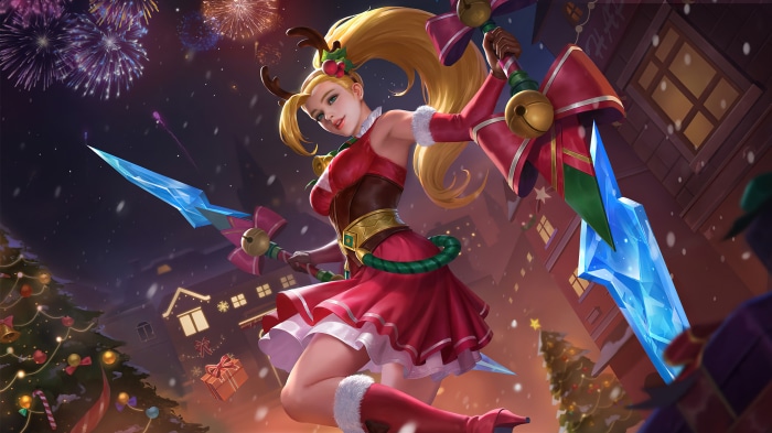 Karina from Mobile Legends Christmas Carnival Skin 4K