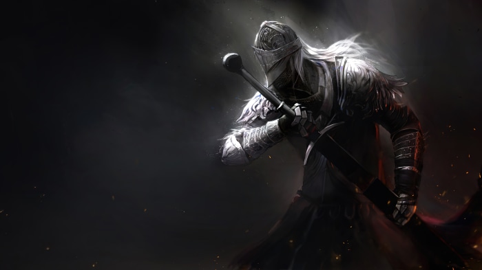 Elden Ring Tarnished Knight in Dark Armor