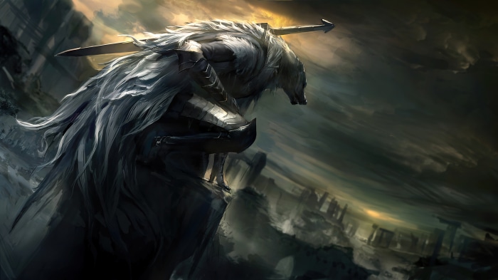 Art of a warrior from Elden Ring 4K