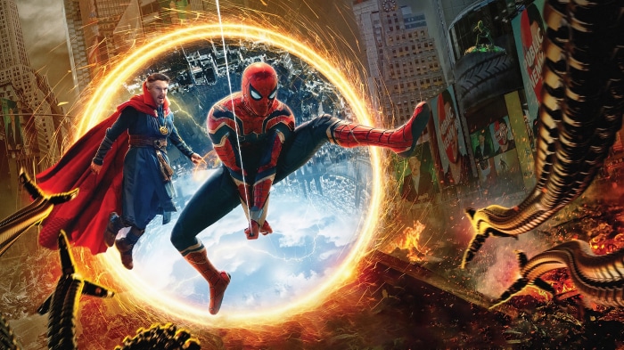 Spider-Man and Dr. Strange in Spider-Man: No Way Home 4K