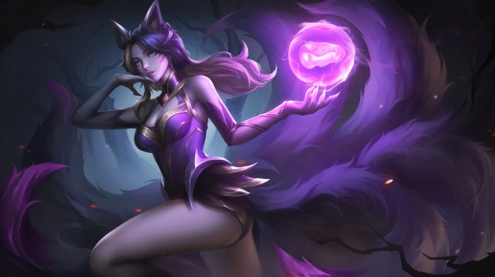 Ahri from League of Legends Coven skin 4K
