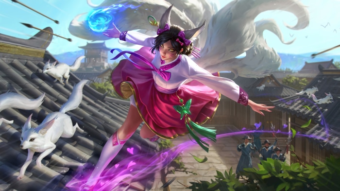 Ahri from League of Legends Dynasty Skin 4K