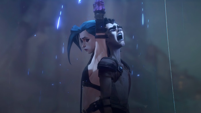 Jinx and Ekko from Arcane Netflix Series 4K