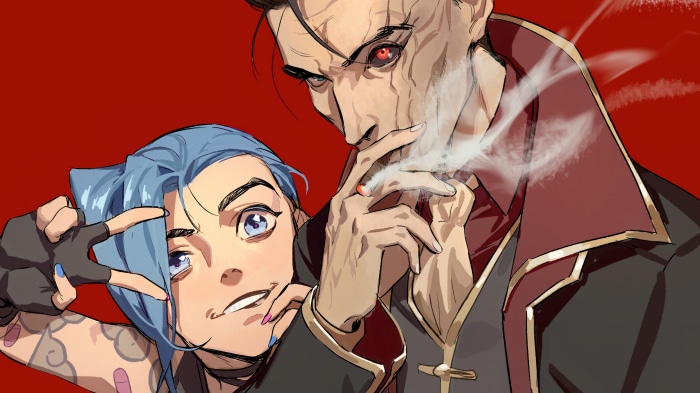 Jinx and Silco from Arcane 4K