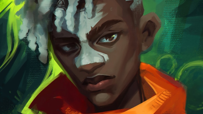 Ekko from Arcane 4K Digital Art Portrait