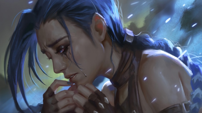Jinx from Arcane crying 4K