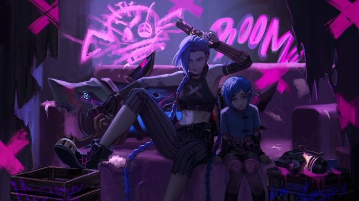 Jinx and Powder from Arcane series 4K