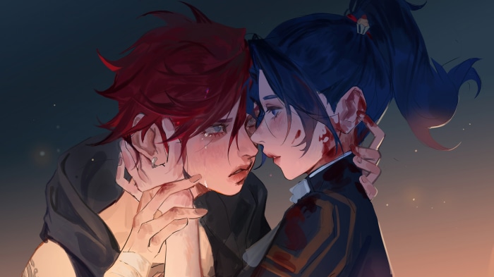 Arcane Vi and Caitlyn Artwork