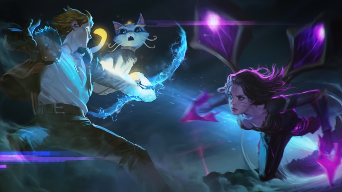 Ezreal and Kai'Sa from League of Legends 4K