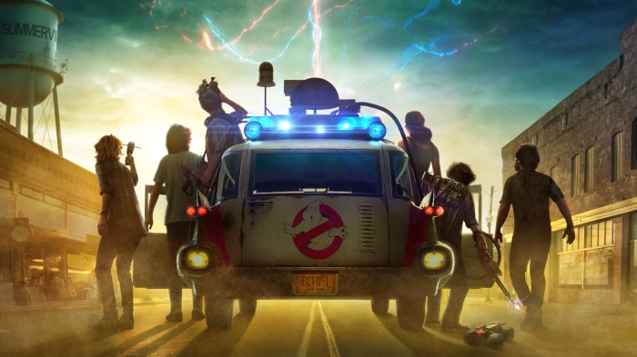 Ghostbusters: Afterlife Poster with Ecto-1