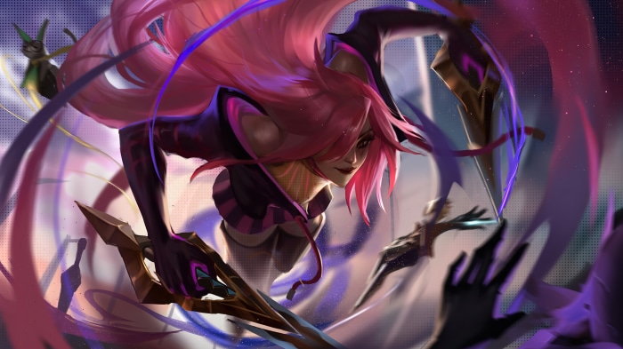 Katarina from League of Legends in Battle Academia 4K