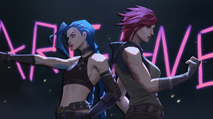 Jinx and Vi from Arcane 4K