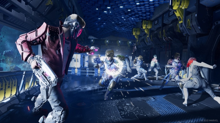 Star-Lord from Marvel's Guardians of the Galaxy in a game