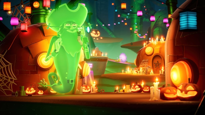 The Flying Dutchman from Spongebob Squarepants The Cosmic Shake 4K