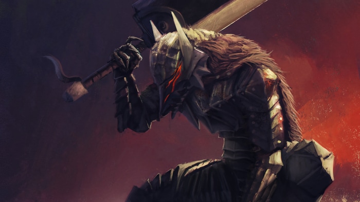 Guts from Berserk in Armor with Sword
