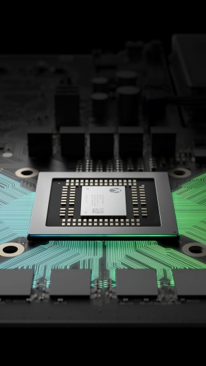 Xbox CPU on a circuit board