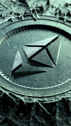 Ethereum Cryptocurrency Logo on Textured Surface