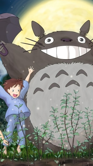 My Neighbor Totoro: Totoro and a Girl Under the Moon