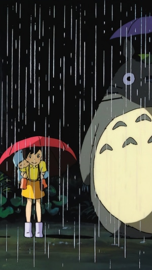My Neighbor Totoro: Satsuki and Totoro in the rain