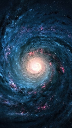 Spiral Galaxy in Deep Space