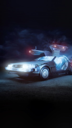 DeLorean time machine from Back to the Future