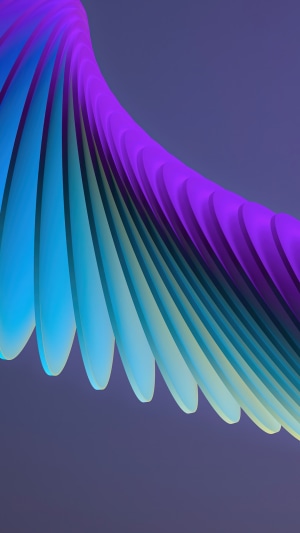 Abstract digital art with flowing purple and blue shapes