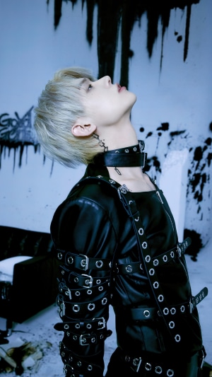 Yeonjun from TXT in Good Boy Gone Bad concept