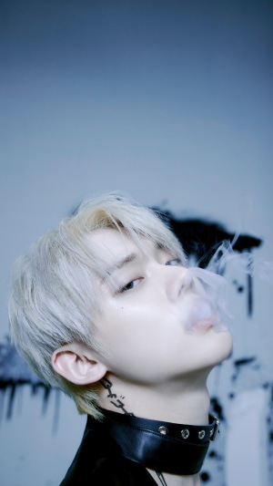 Yeonjun from TXT in Good Boy Gone Bad concept