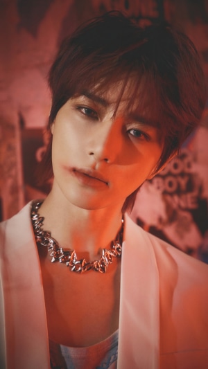 Beomgyu from TXT in Good Boy Gone Bad concept