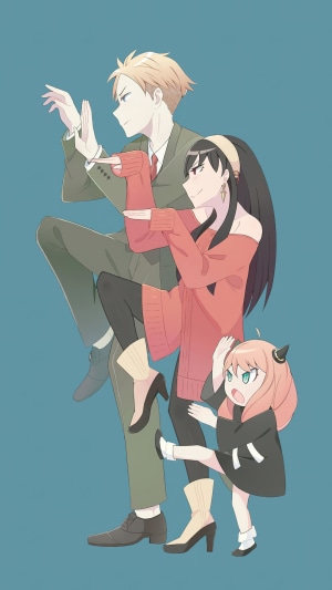 Anya, Yor, and Loid Forger from Spy x Family