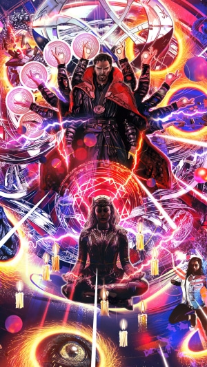 Doctor Strange and Scarlet Witch from Doctor Strange in the Multiverse of Madness