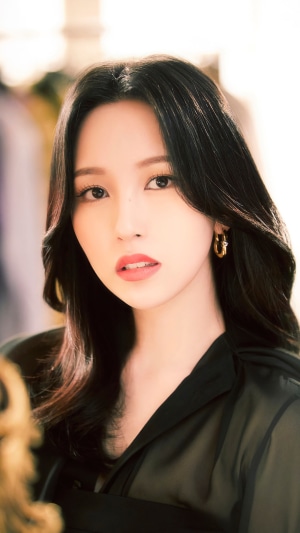 Mina from TWICE Close-Up Portrait