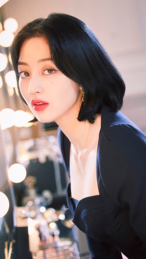 Jihyo from TWICE Close-Up Portrait