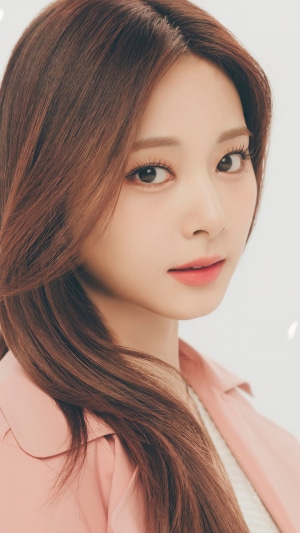 Tzuyu from TWICE Close-Up Portrait