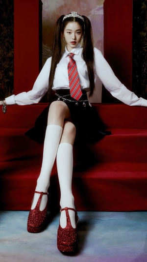 Jang Won-young from IVE in School Uniform
