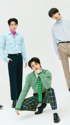 TNX members in stylish outfits