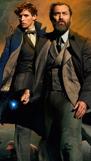 Newt Scamander and Albus Dumbledore from Fantastic Beasts