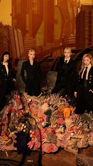 Dreamcatcher members in a post-apocalyptic setting