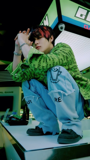 Chenle from NCT DREAM in Glitch Mode concept