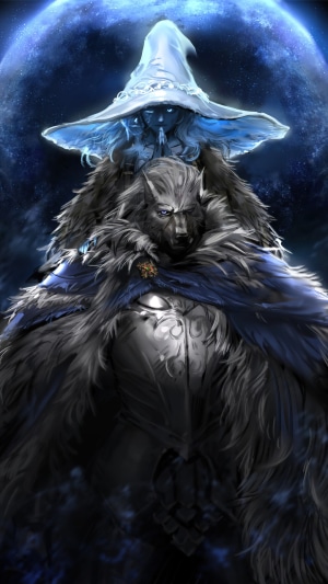 Ranni the Witch and Blaidd from Elden Ring