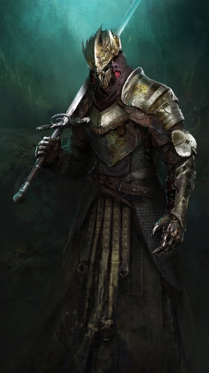Knight with sword from Elden Ring