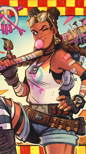 Fortnite character with bubblegum and baseball bat