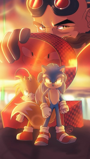 Sonic the Hedgehog 2 Movie Poster Art