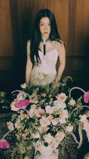Irene from Red Velvet with flowers