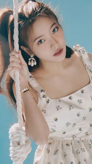 Yeri from Red Velvet on a swing