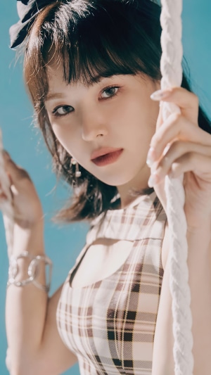Wendy from Red Velvet on a swing