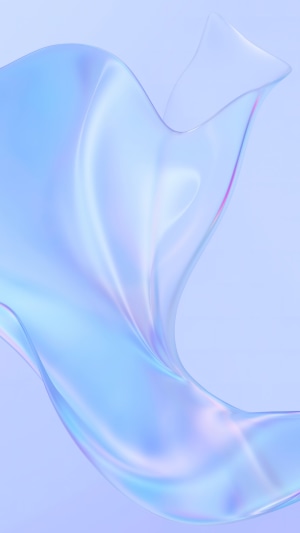 Abstract iridescent flowing fabric