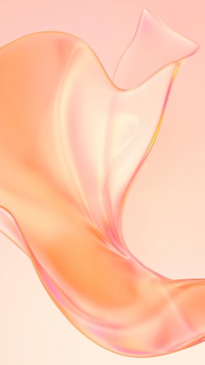 Abstract Peach Swirl