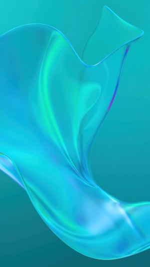 Abstract Cyan Digital Art