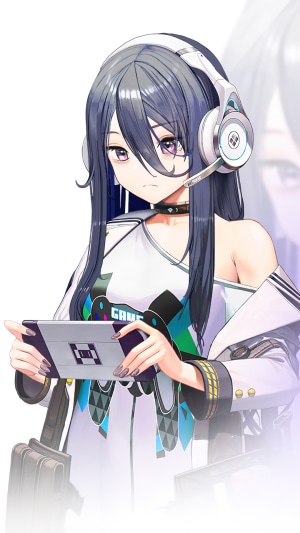 Nikke Goddess of Victory character playing a game